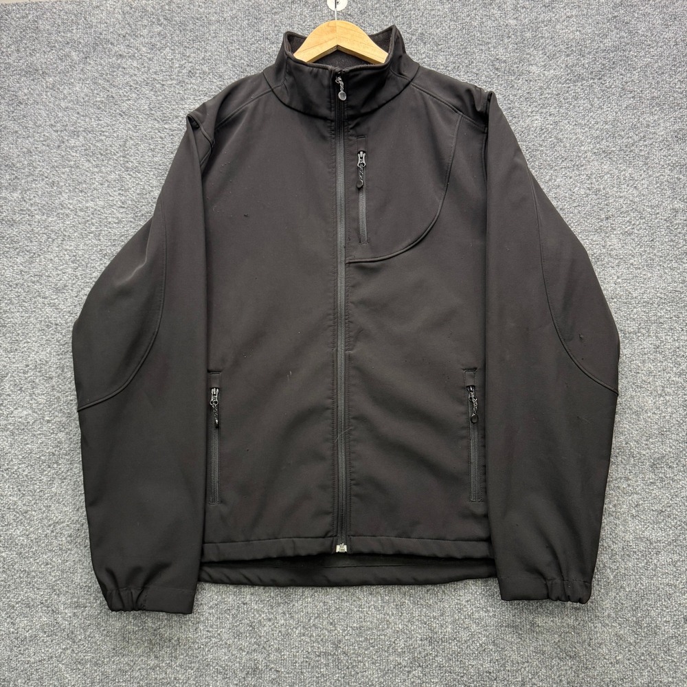 Black Diamond Softshell Jacket Mens Large Black Full Zip Outdoor Insulated